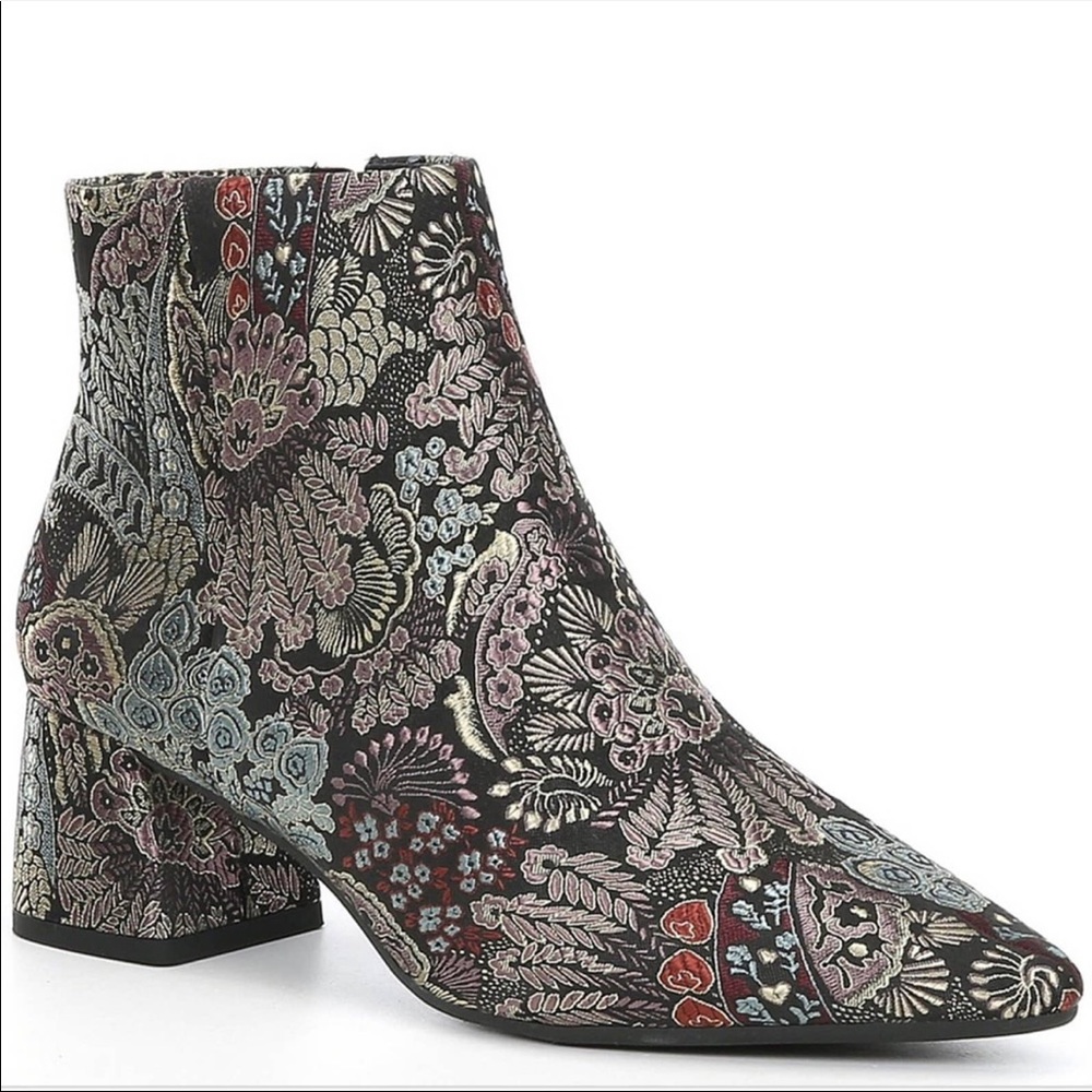 COPY - NWOT Alex Marie Floral Block Heel Bootie